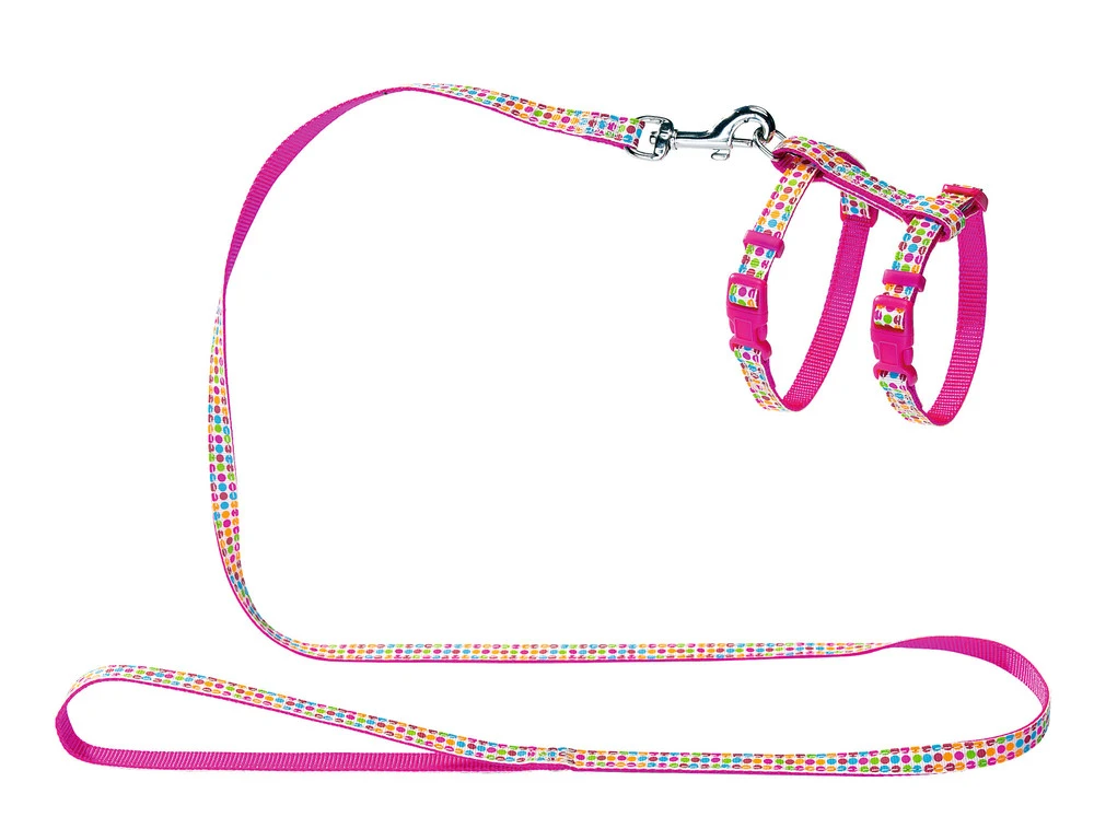 Hunter Kattesele Pink med prikker